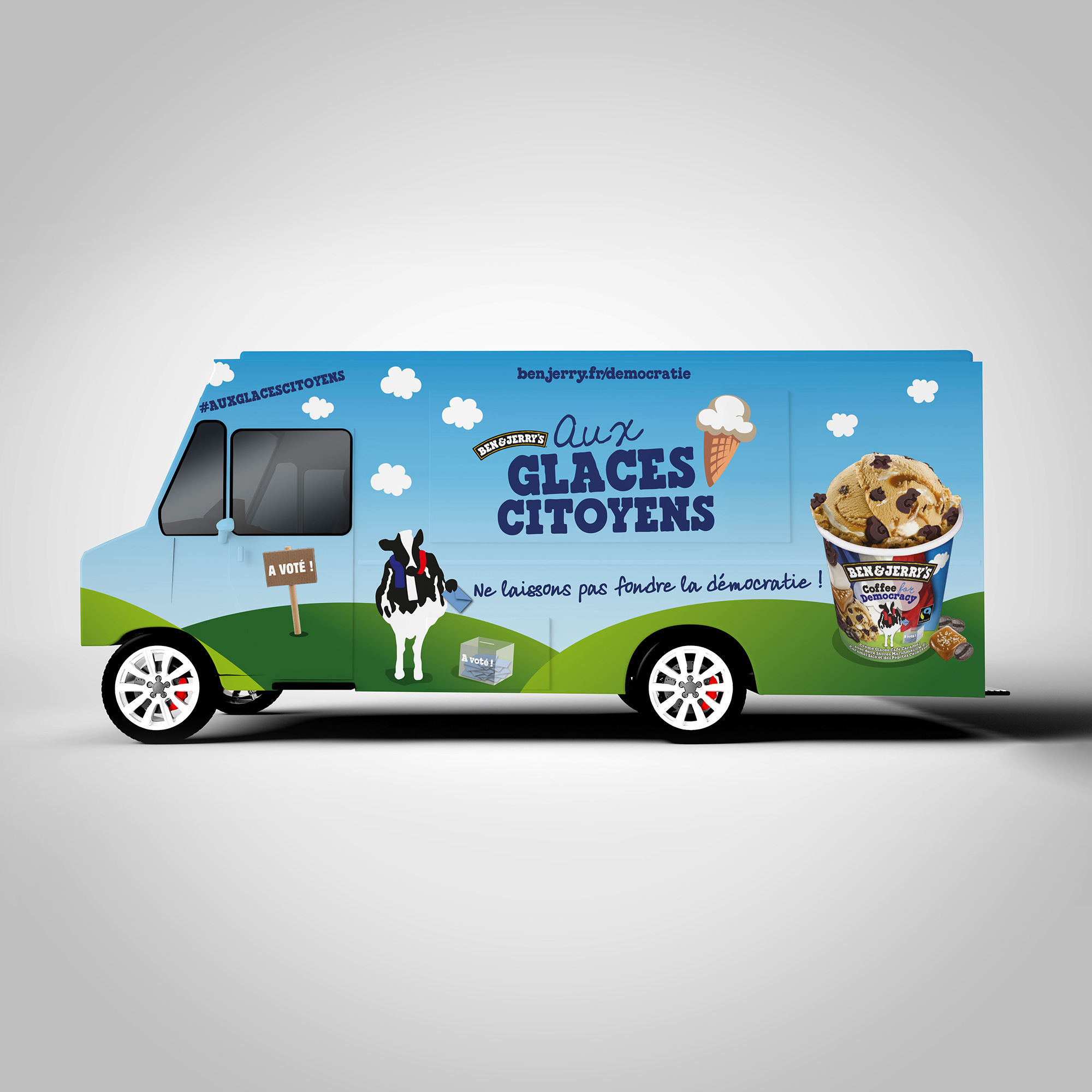 Habillage Foodtruck Ben&Jerry's | Aux Glaces Citoyens