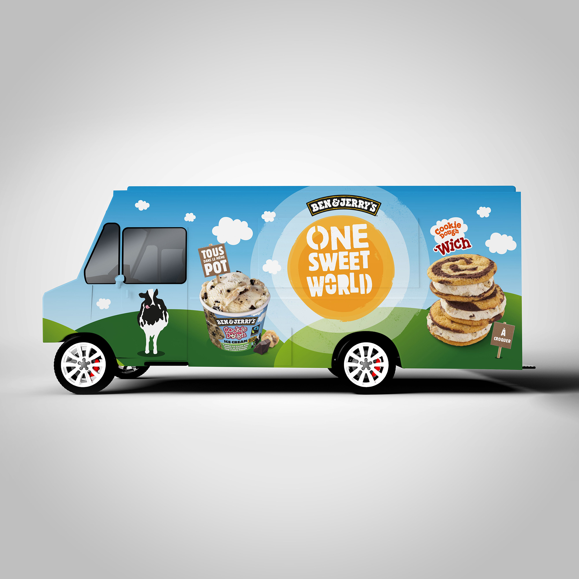 Habillage Foodtruck Ben&Jerry's | One Sweet World