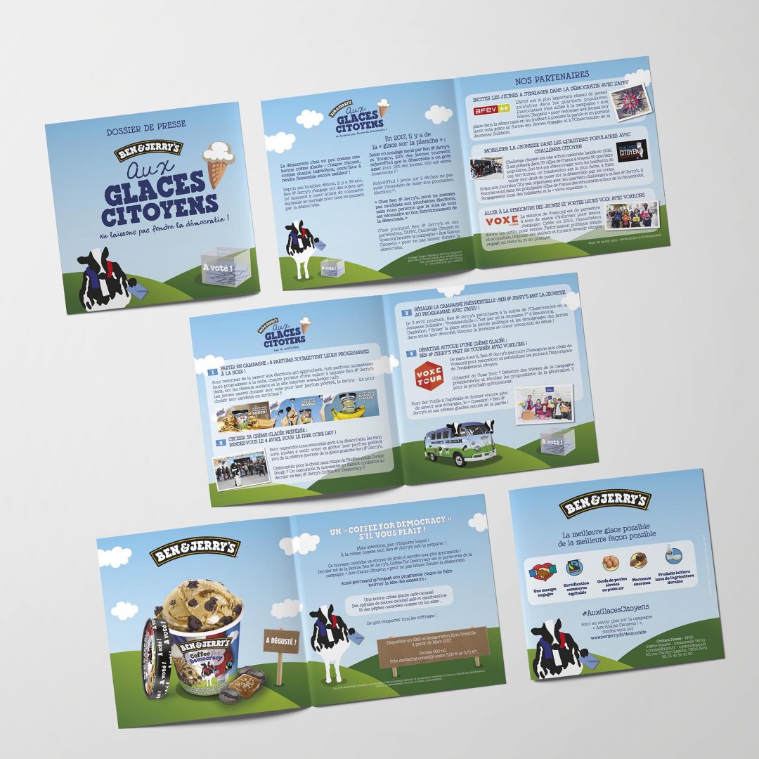 Brochure Ben&Jerry's | Aux Glaces Citoyens - 8 pages