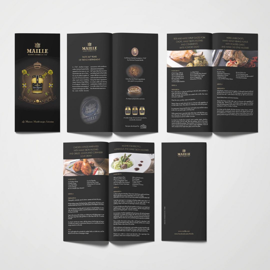 Brochure Maille | Fiches recettes - 8 pages