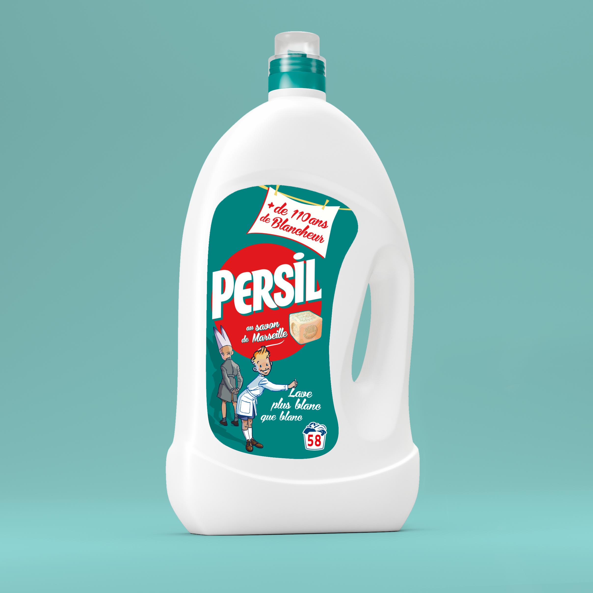 Packaging Persil | Pack Lessive Liquide Vintage plus de 110 ans